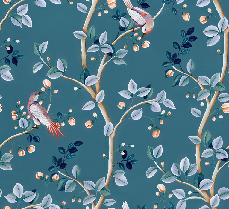 Quenora Story Bird Wallpaper — Peacock