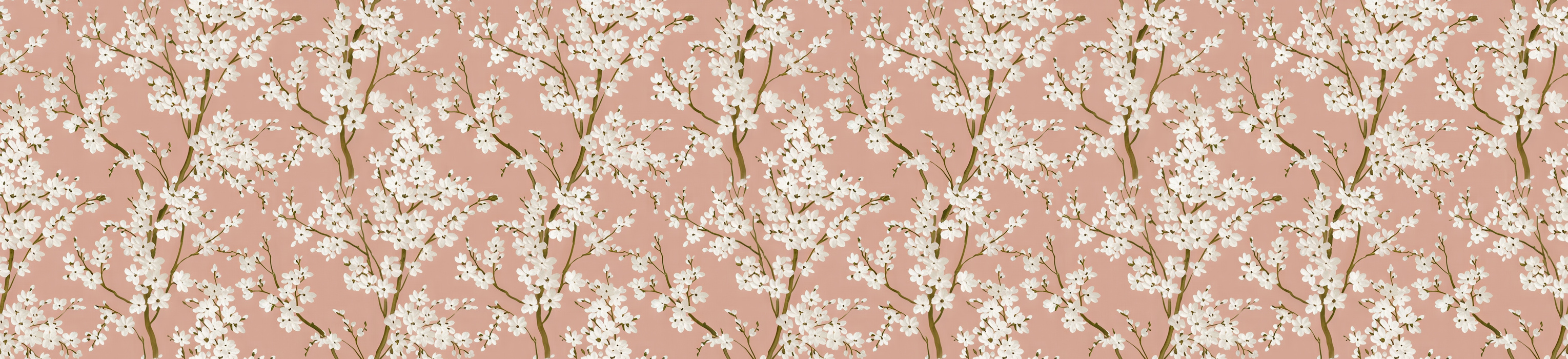 Quenora Vista Floral Wallpaper — Blush