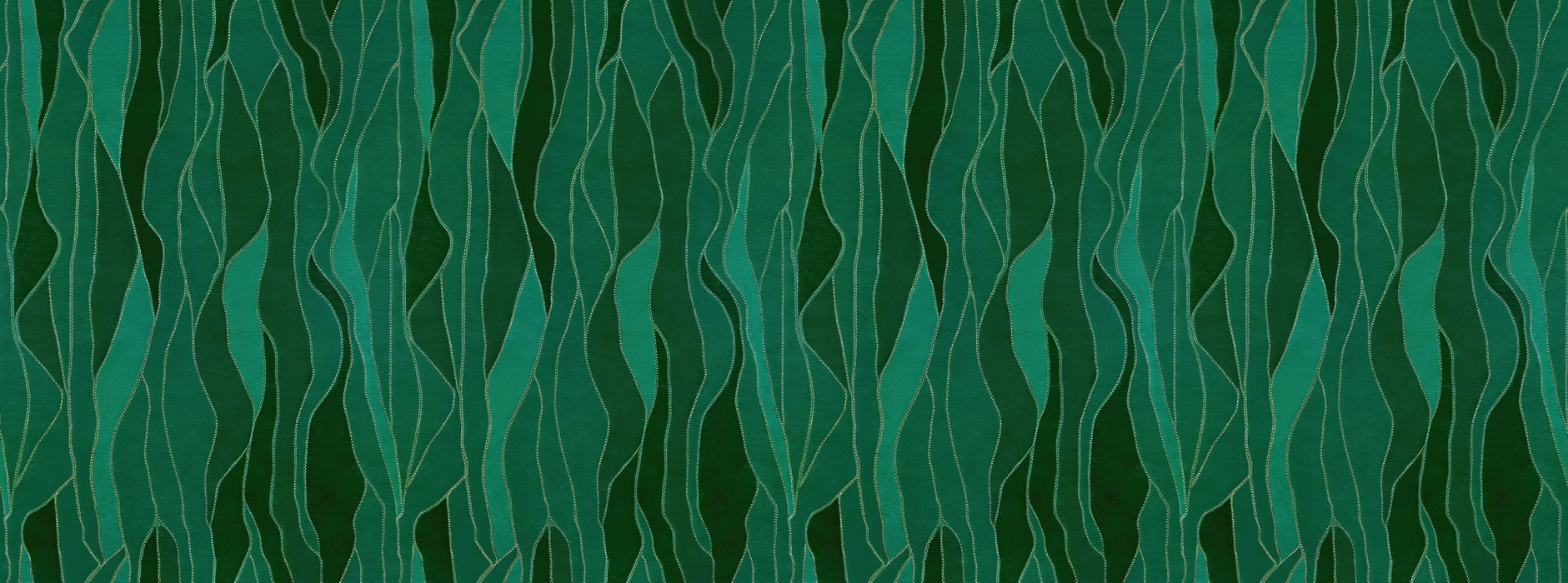 Quenora Keepsake Geometric Wallpaper — Emerald