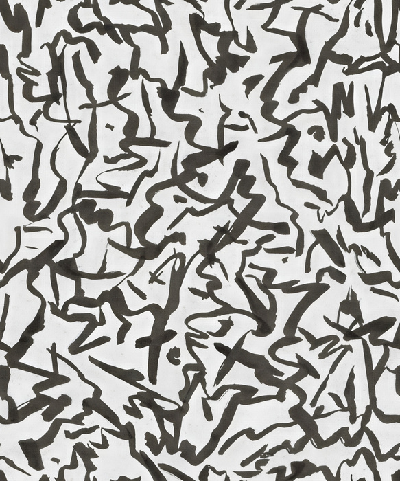 Quenora Whim Geometric Wallpaper — Monochrome