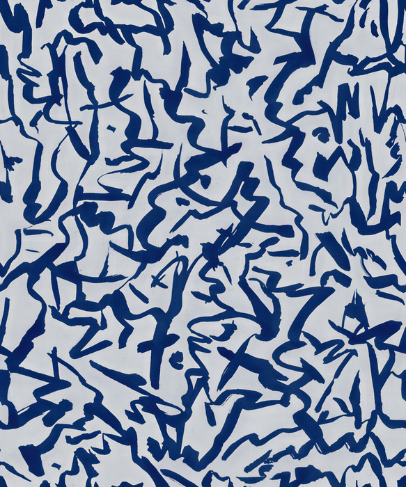 Quenora Whim Geometric Wallpaper — Indigo