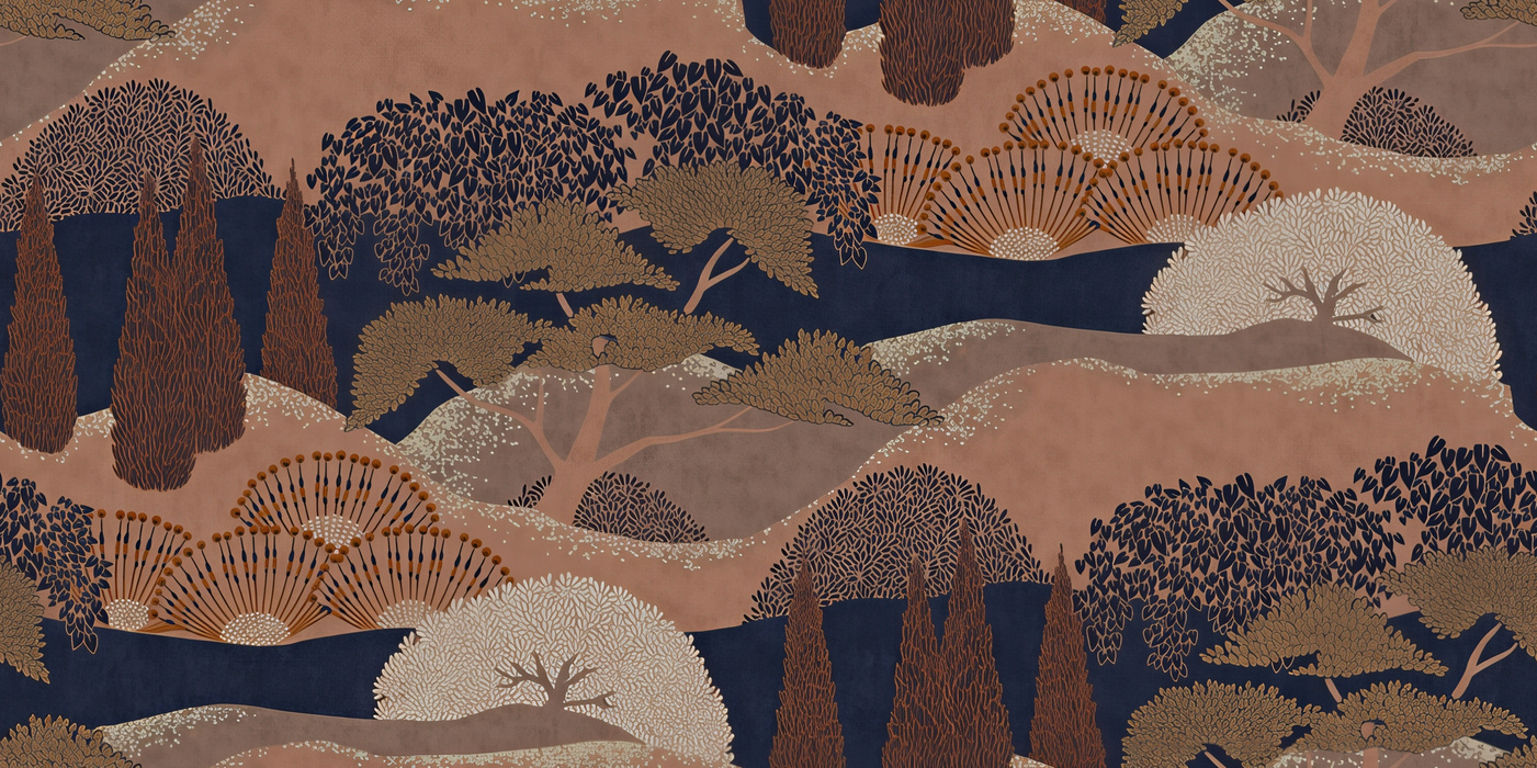 Quenora Rhapsody Architectural Wallpaper — Earth Tones