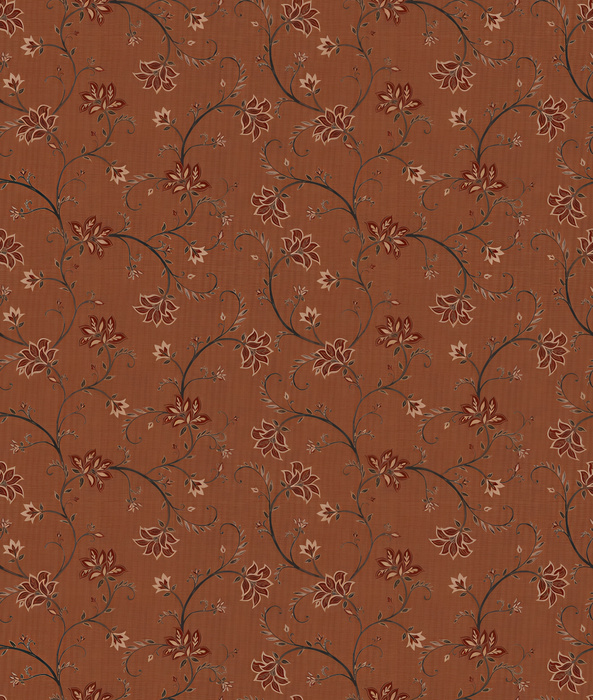Quenora Echo Floral Wallpaper — Rust