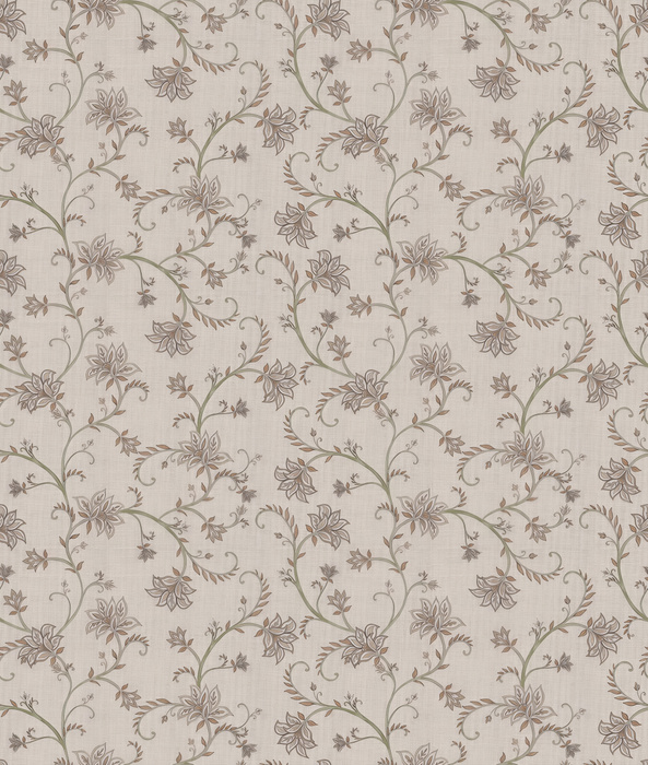 Quenora Echo Floral Wallpaper — Silver Gray