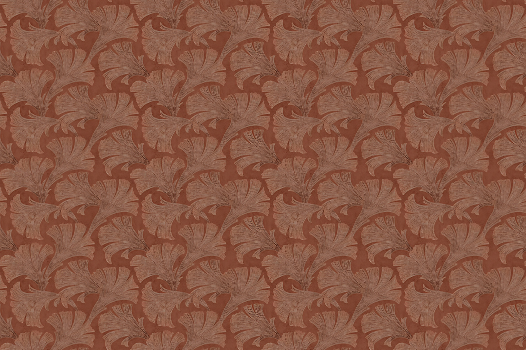 Quenora Folio Tropical Wallpaper — Terracotta