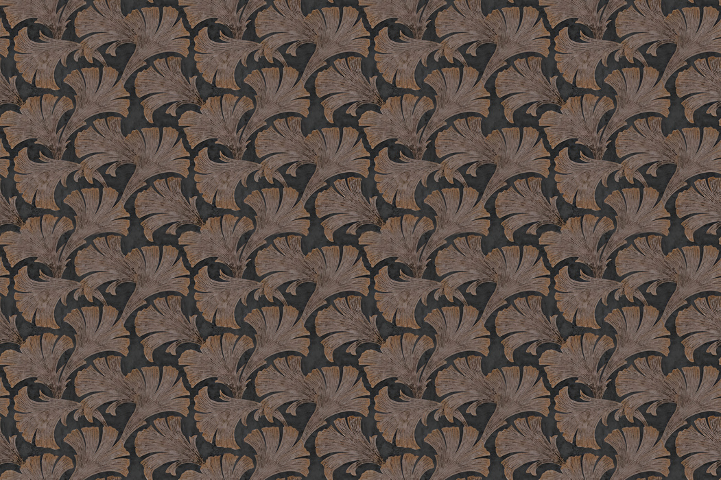 Quenora Folio Tropical Wallpaper — Charcoal