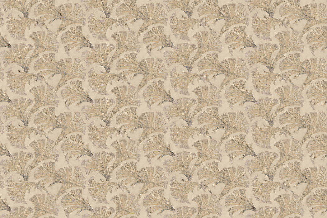 Quenora Folio Tropical Wallpaper — Warm Ivory