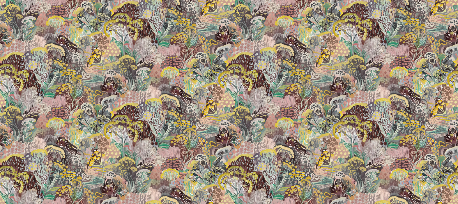 Quenora Journey Floral Wallpaper — Pastel