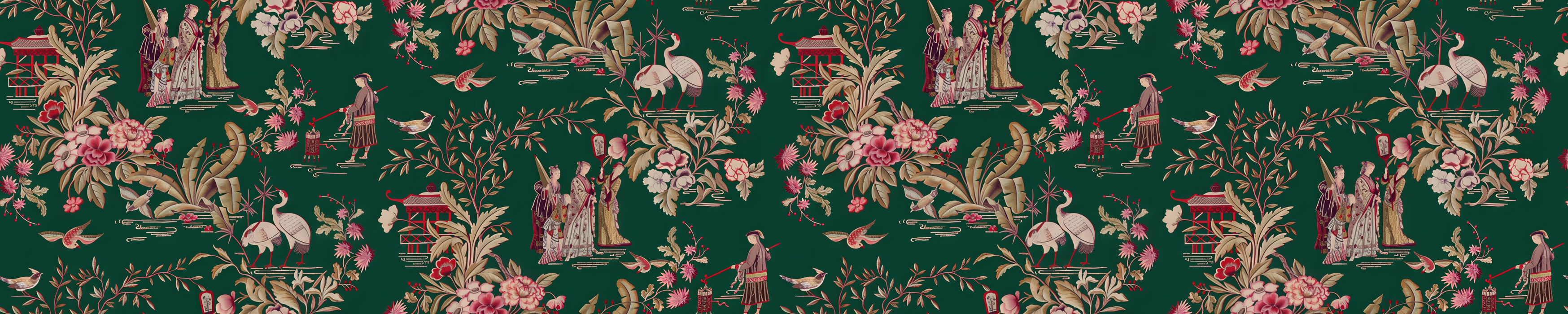 Quenora Solace Architectural Wallpaper — Emerald