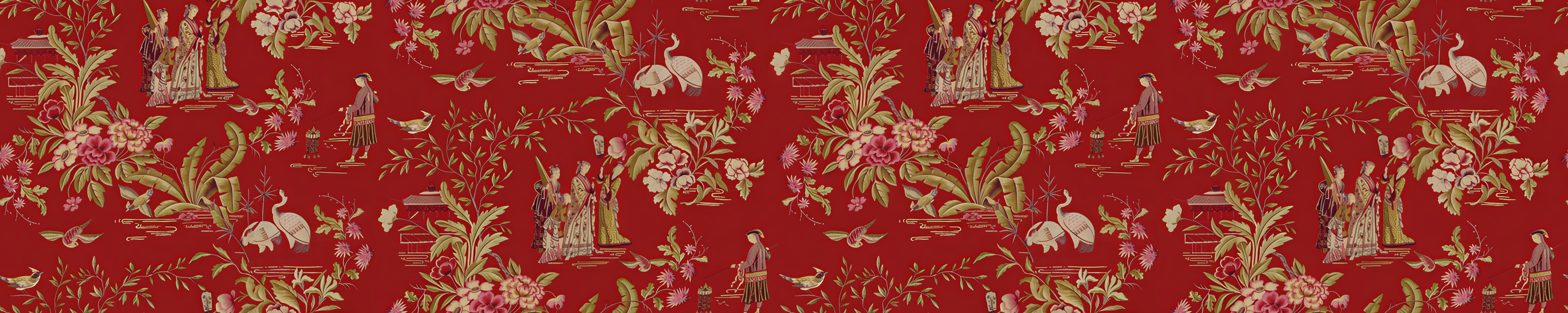 Quenora Solace Architectural Wallpaper — Garnet