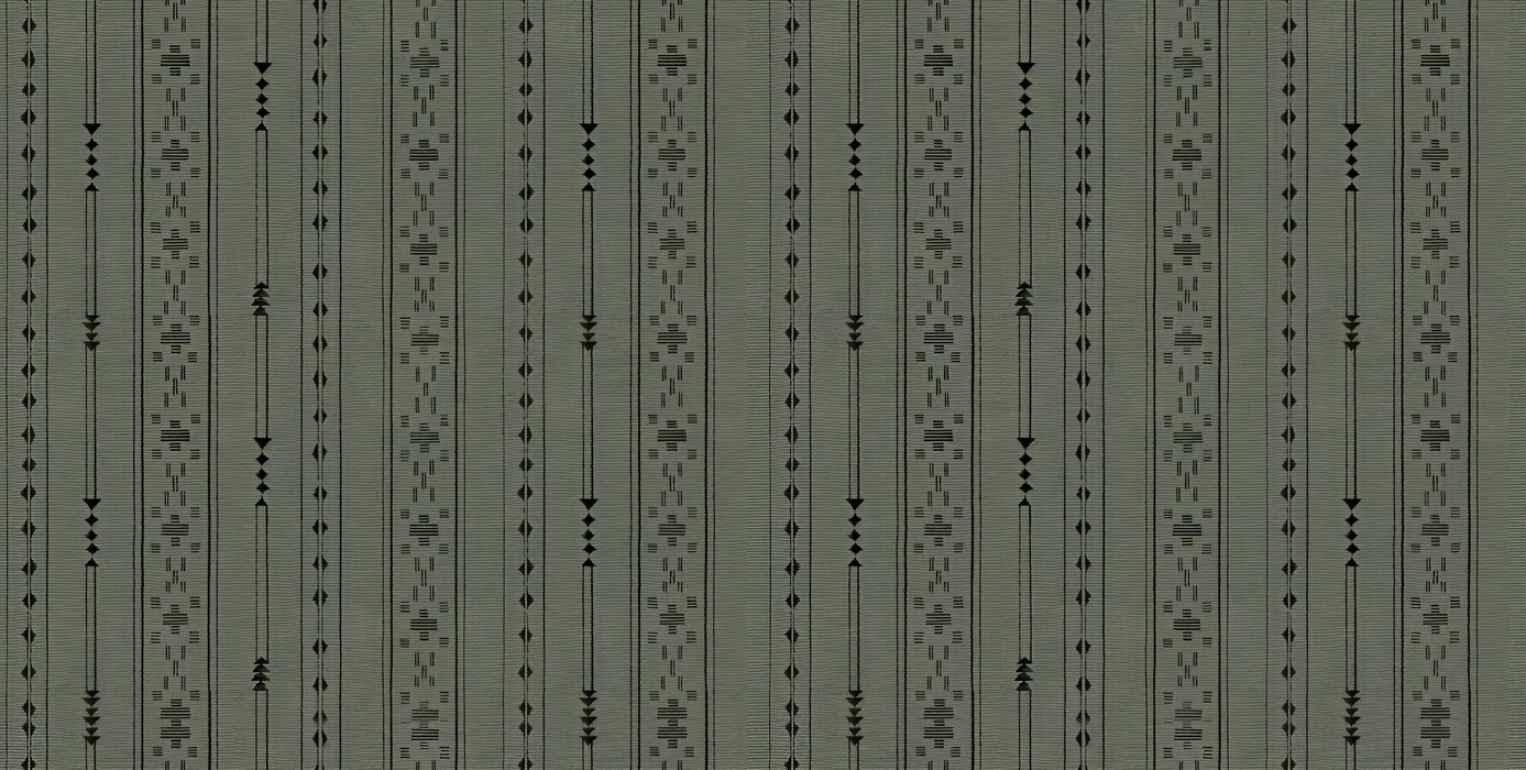 Quenora Chronicle Checks & Stripes Wallpaper — Forest