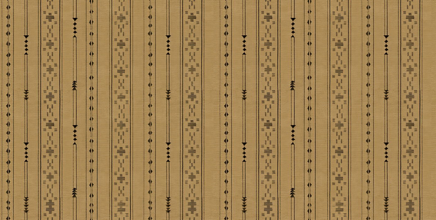 Quenora Chronicle Checks & Stripes Wallpaper — Antique Gold
