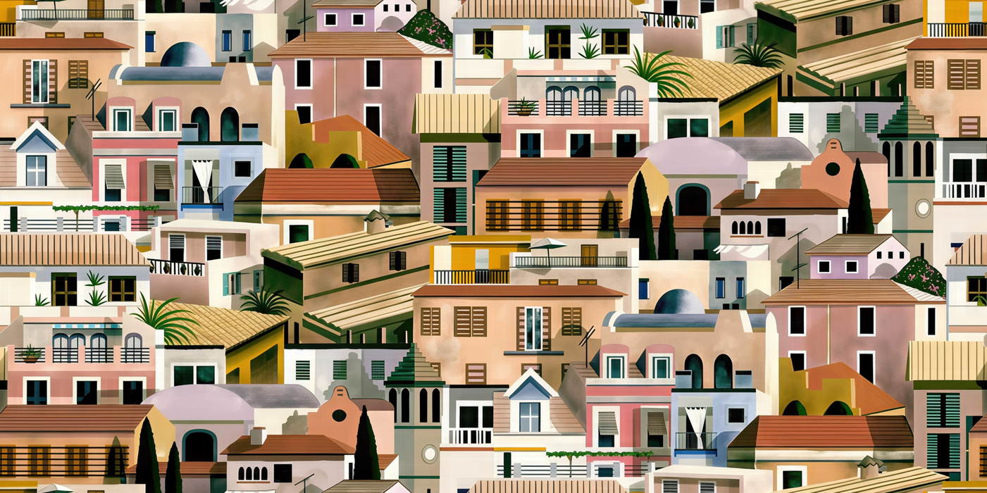 Quenora Prelude Mediterranean Wallpaper — Earth Tones