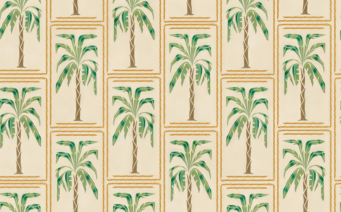 Quenora Enclave Tropical Wallpaper — Linen