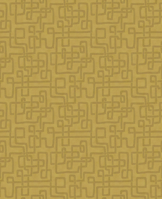 Roskell Passage Geometric Wallpaper — Golden Yellow