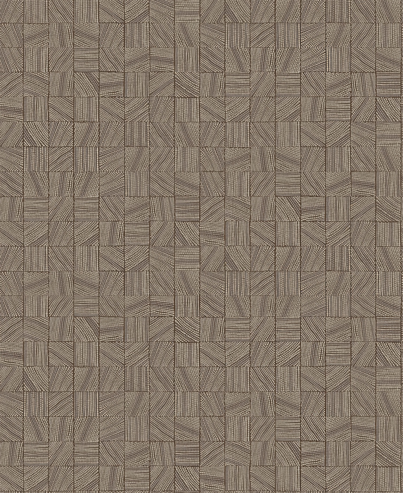 Roskell Story Geometric Wallpaper — Warm Gray
