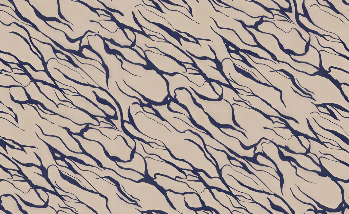 Roskell Whim Marine Wallpaper — Monochrome