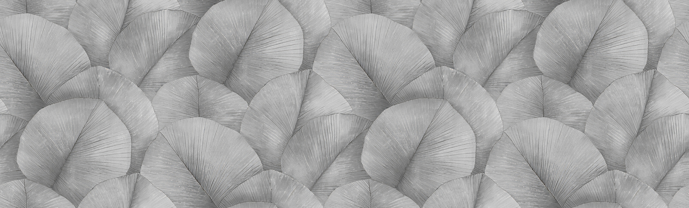 Roskell Solace Botanical Wallpaper — Silver Gray