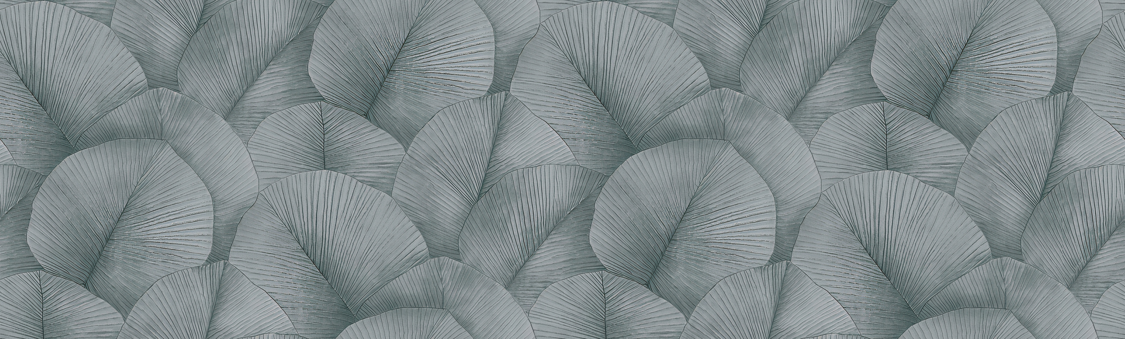 Roskell Solace Botanical Wallpaper — Slate Blue