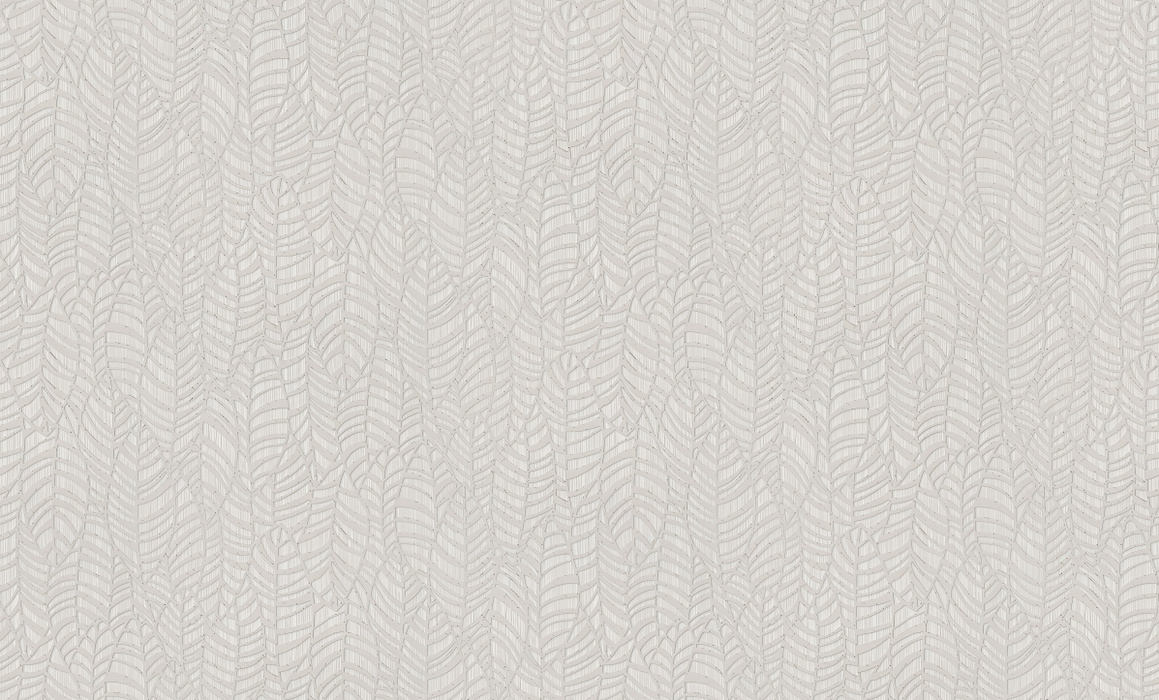 Roskell Tableau Botanical Wallpaper — Silver Gray