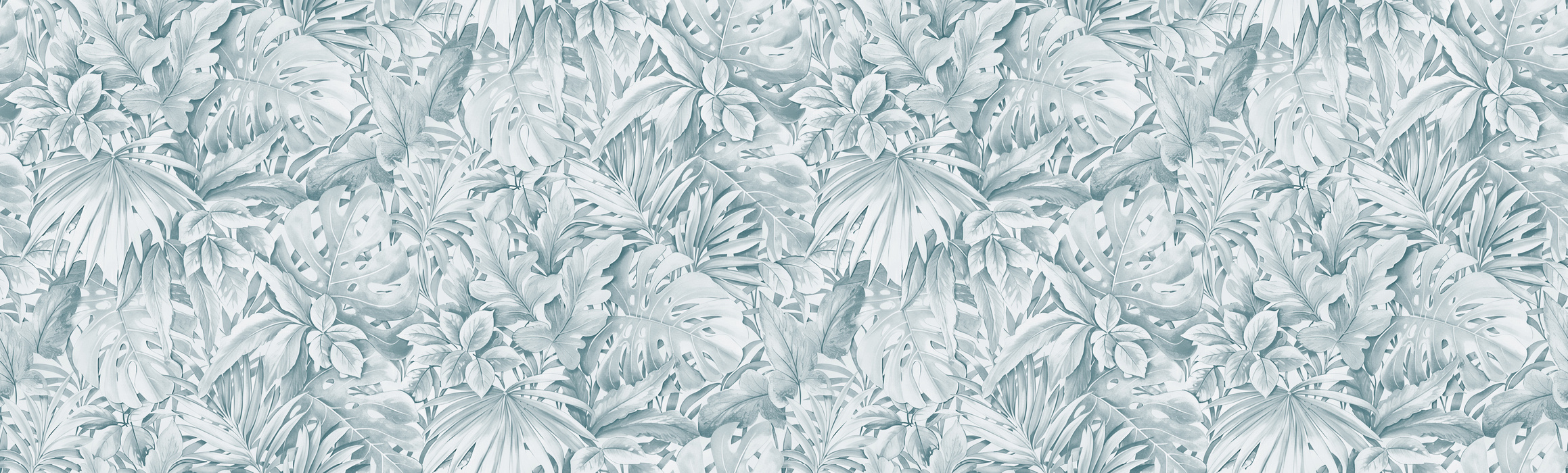Solenne Cadence Tropical Wallpaper — Mist Blue