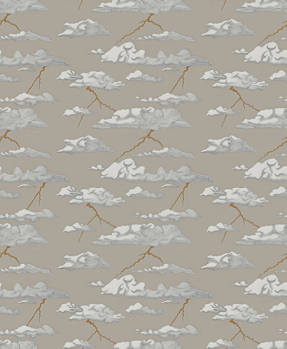 Solenne Keepsake Celestial Wallpaper — Warm Gray