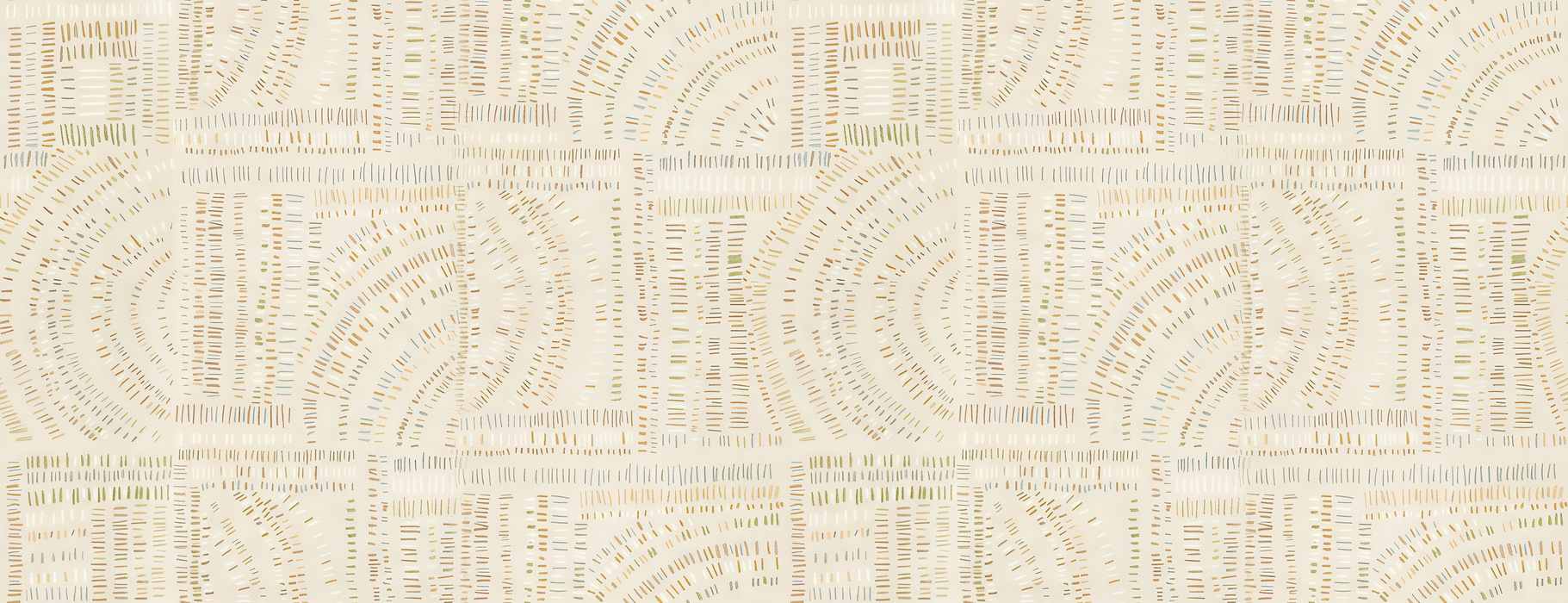 Solenne Verse Geometric Wallpaper — Linen