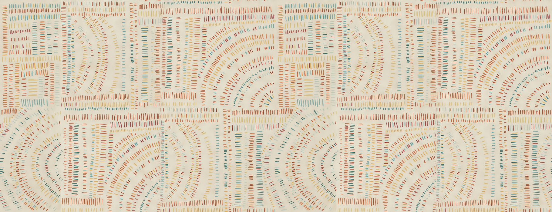 Solenne Verse Geometric Wallpaper — Ivory