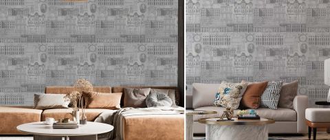 Avelune Prelude Architectural Wallpaper — desktop room preview 3