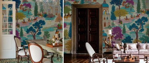Avelune Reverie Indian Garden Wallpaper — desktop room preview 3