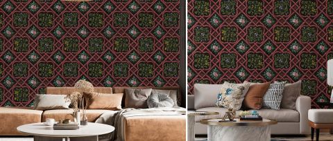 Celandine Prelude Floral Wallpaper — desktop room preview 3
