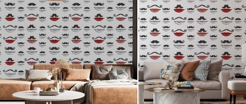 Celandine Vista Illustrative Wallpaper — desktop room preview 3