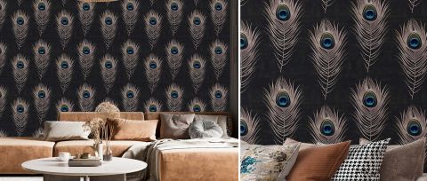 Elowen Chronicle Bird Wallpaper — desktop room preview 3