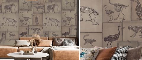 Elowen Enclave Animal Wallpaper — desktop room preview 3