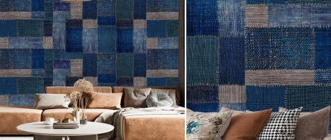 Elowen Keepsake Geometric Wallpaper — desktop room preview 3