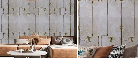Elowen Passage Ornamental Wallpaper — desktop room preview 3