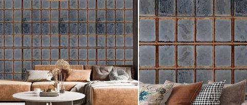 Fenwick Passage Geometric Wallpaper — desktop room preview 3
