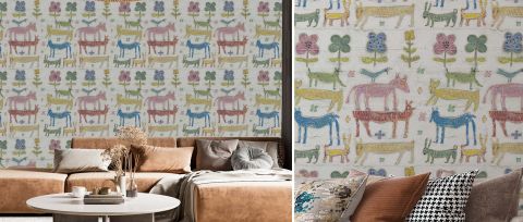 Fenwick Solace Animal Wallpaper — desktop room preview 3