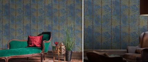 Gildmere Enclave Tropical Wallpaper — desktop room preview 3