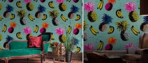 Gildmere Keepsake Tropical Wallpaper — desktop room preview 3