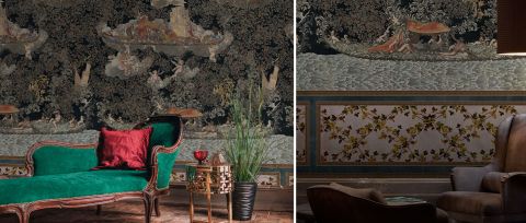 Gildmere Prelude Marine Wallpaper — desktop room preview 3