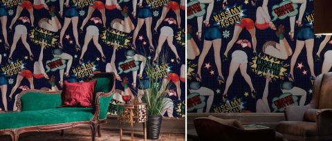 Gildmere Whim Illustrative Wallpaper — desktop room preview 3