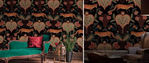 Halewood Gleam Animal Wallpaper — desktop room preview 3