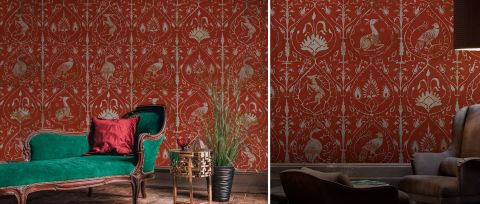 Halewood Serenade Equestrian Wallpaper — desktop room preview 3