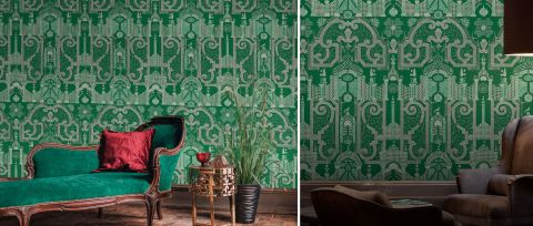 Halewood Verse Architectural Wallpaper — desktop room preview 3
