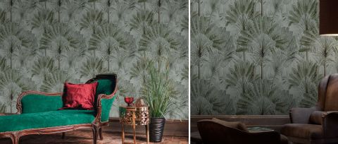 Halewood Vista Tropical Wallpaper — desktop room preview 3