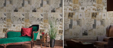 Iverley Folio Illustrative Wallpaper — desktop room preview 3