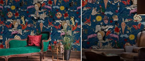 Iverley Prelude Illustrative Wallpaper — desktop room preview 3