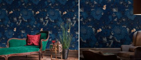 Iverley Story Chinoiserie Wallpaper — desktop room preview 3