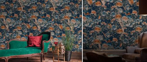 Iverley Vista Chinoiserie Wallpaper — desktop room preview 3